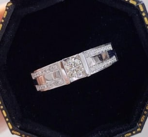 Natural Diamond 18Kt Gold Ring