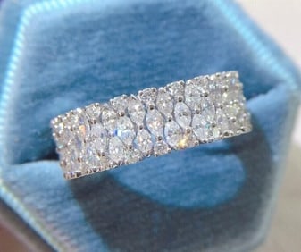 3.56cts Natural Diamond 18Kt Gold Ring