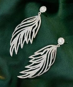 1.9ct Natural Diamond 18K Gold Earrings