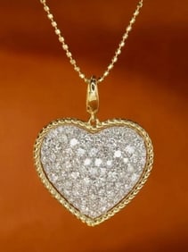 1.6ct Natural Diamond 18Kt Gold Pendant