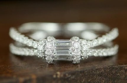 Natural Diamond Ring 18K Gold