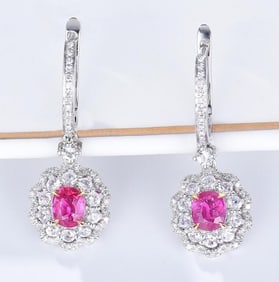 Natural Sapphire 18K Gold Earrings