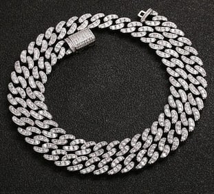 13.3ct Natural Diamond 18K Gold Necklace