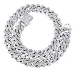 15.6ct Natural Diamond 18K Gold Necklace