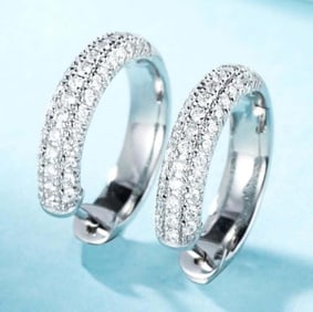 Natural Diamond 18Kt Gold Earrings