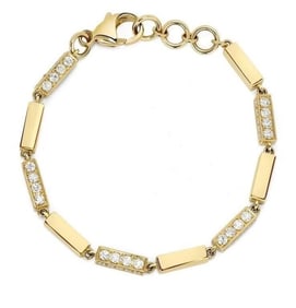 3.5ct Natural Diamond 18Kt Gold Bracelet
