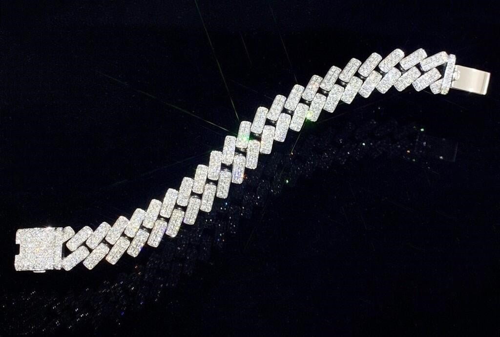 15ct Natural Diamond Bracelet 18K Gold (1 of 5)