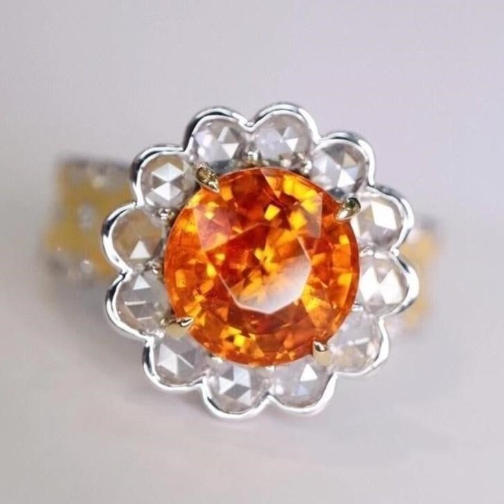 2.8ct Fanta Spessartite 18K Gold Ring (1 of 3)