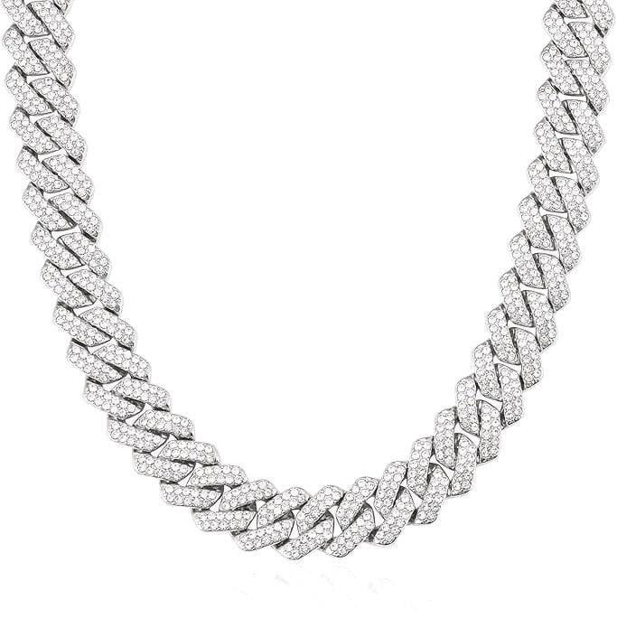 17.2ct Natural Diamond 18K Gold Necklace: Handcrafted from heavy 18K-gold, very lavish and splendid. 18K-gold luxuriously set with natural South African high-quality diamonds with total weight about of 17.2cts, using bright cutting