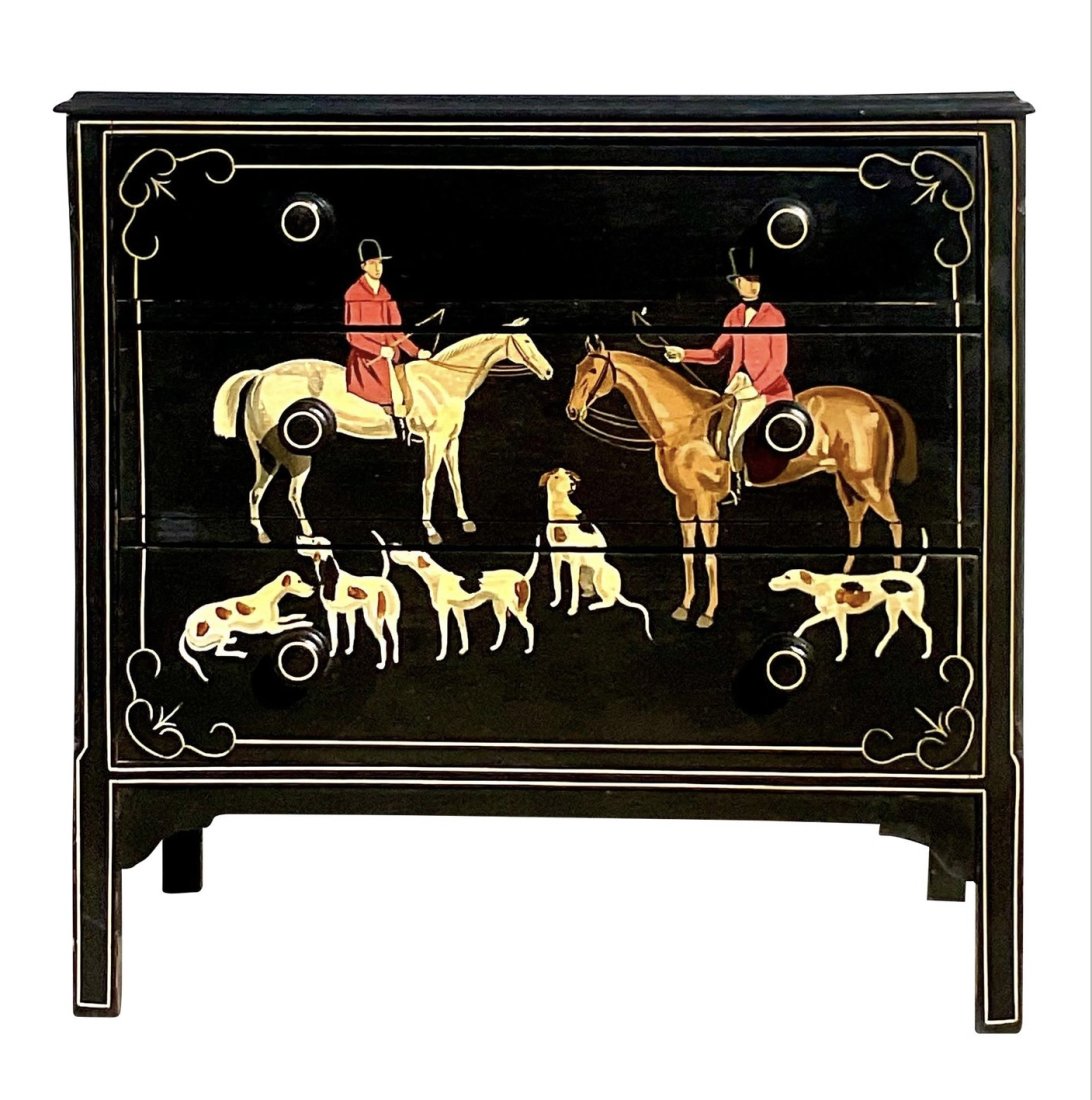 Vintage Regency Hand Painted Chest of Drawers (1 of 5)