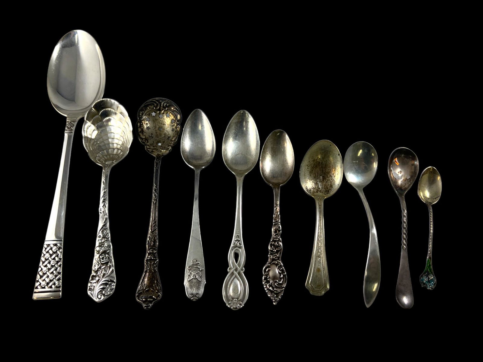 (Lot of 10) Misc. Sterling Silver Spoons 215g (1 of 3)