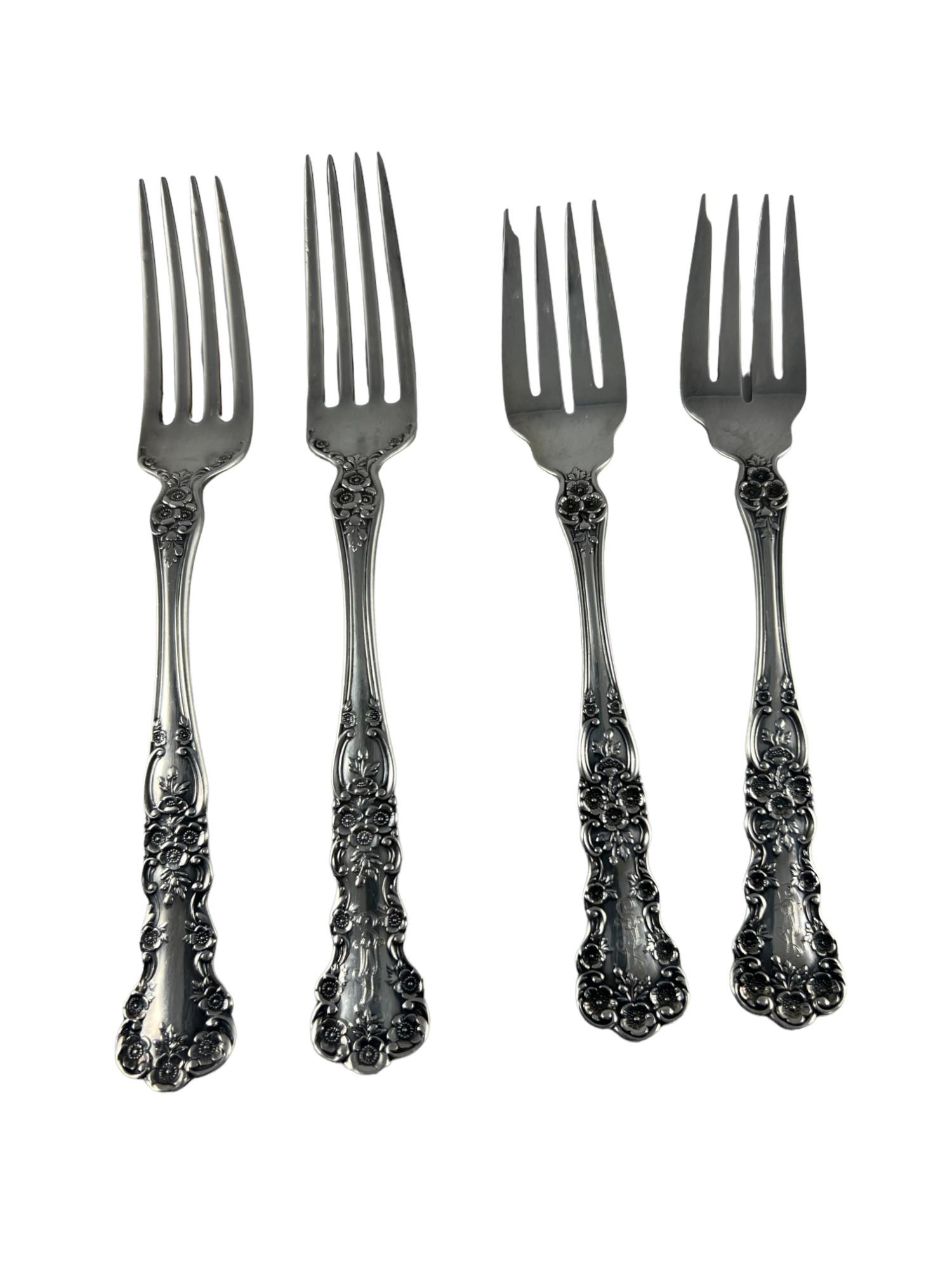 (4 PCS)Gorham Buttercup Sterling Silver Forks 165g (1 of 3)