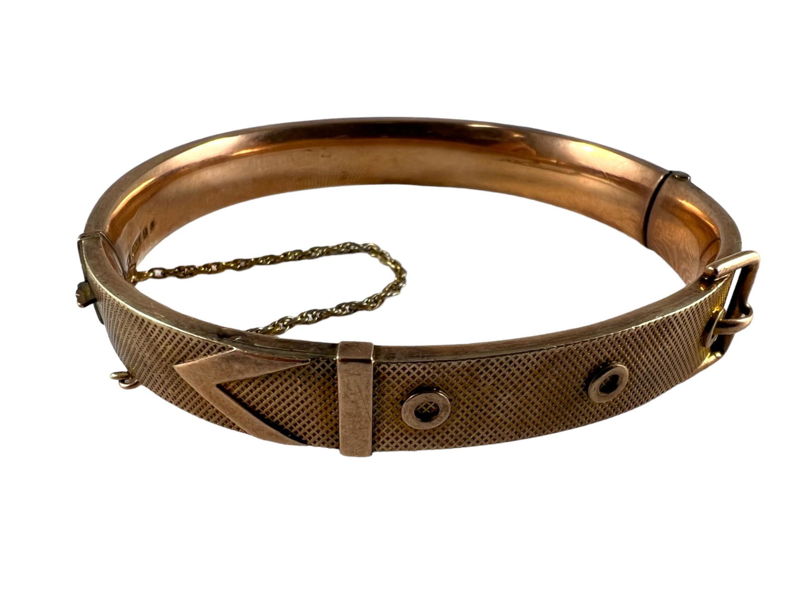 Antique Buckle Bracelet 9K Rose Gold 13.3 gr (1 of 4)