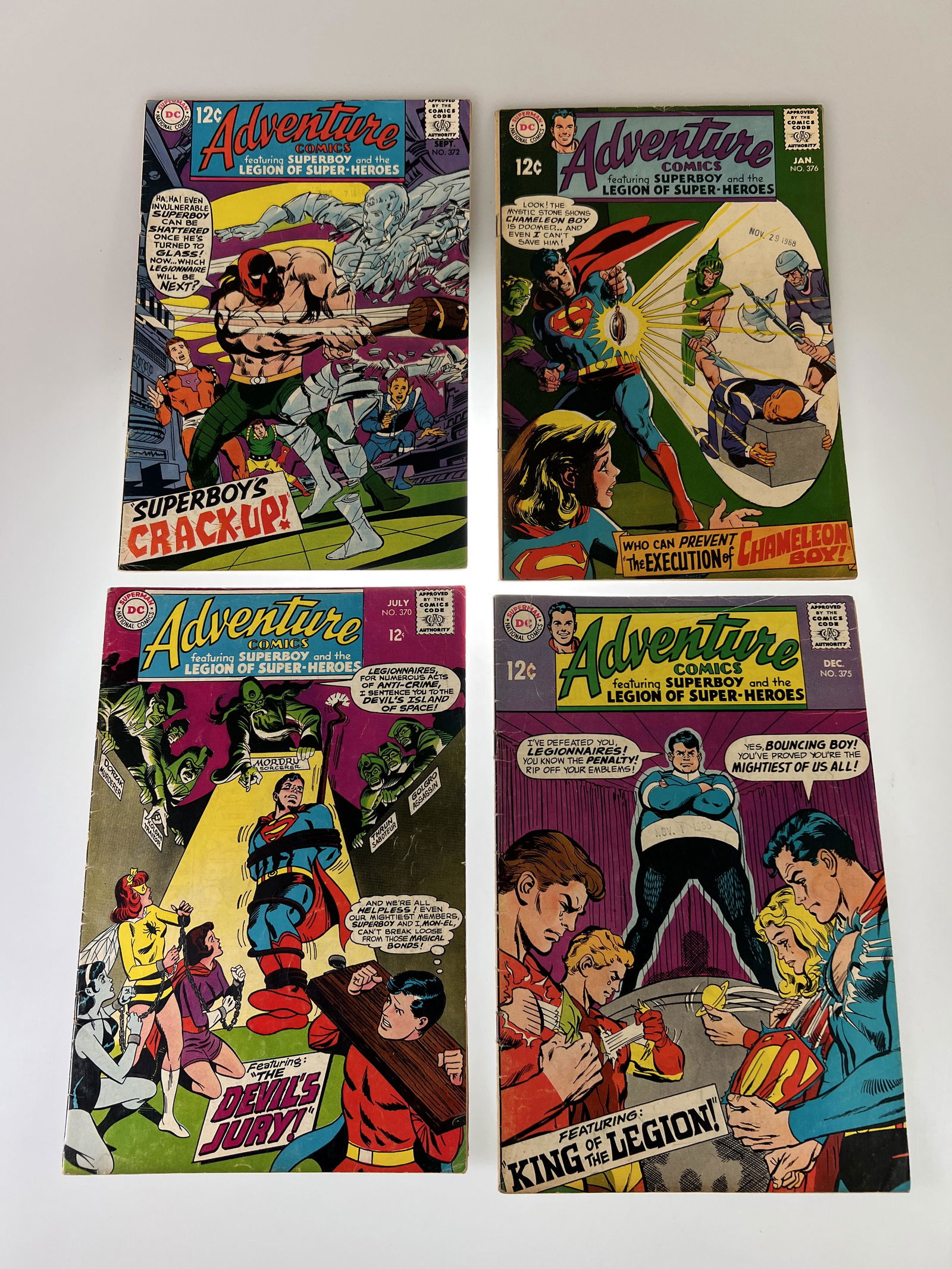 (lot 4) DC Silver age 12 Cents "Adventure Comics" 1960s (1 of 2)