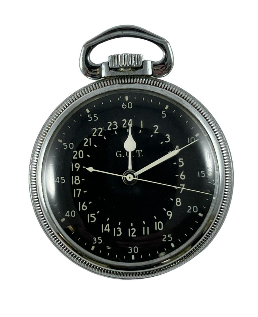 RARE WWII HAMILTON U.S  MILITARY PILOTS G.C.T POCKET WATCH (1 of 4)
