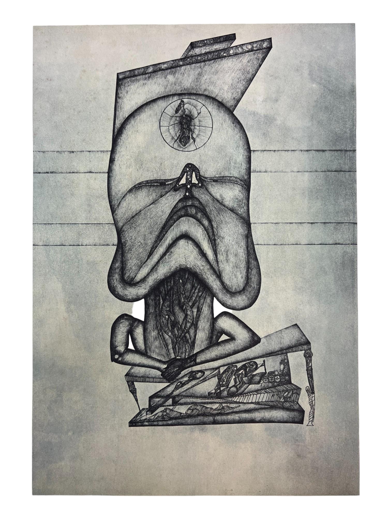 Fred Deux "C.N.A.C." 1972, Mixed media (1 of 5)