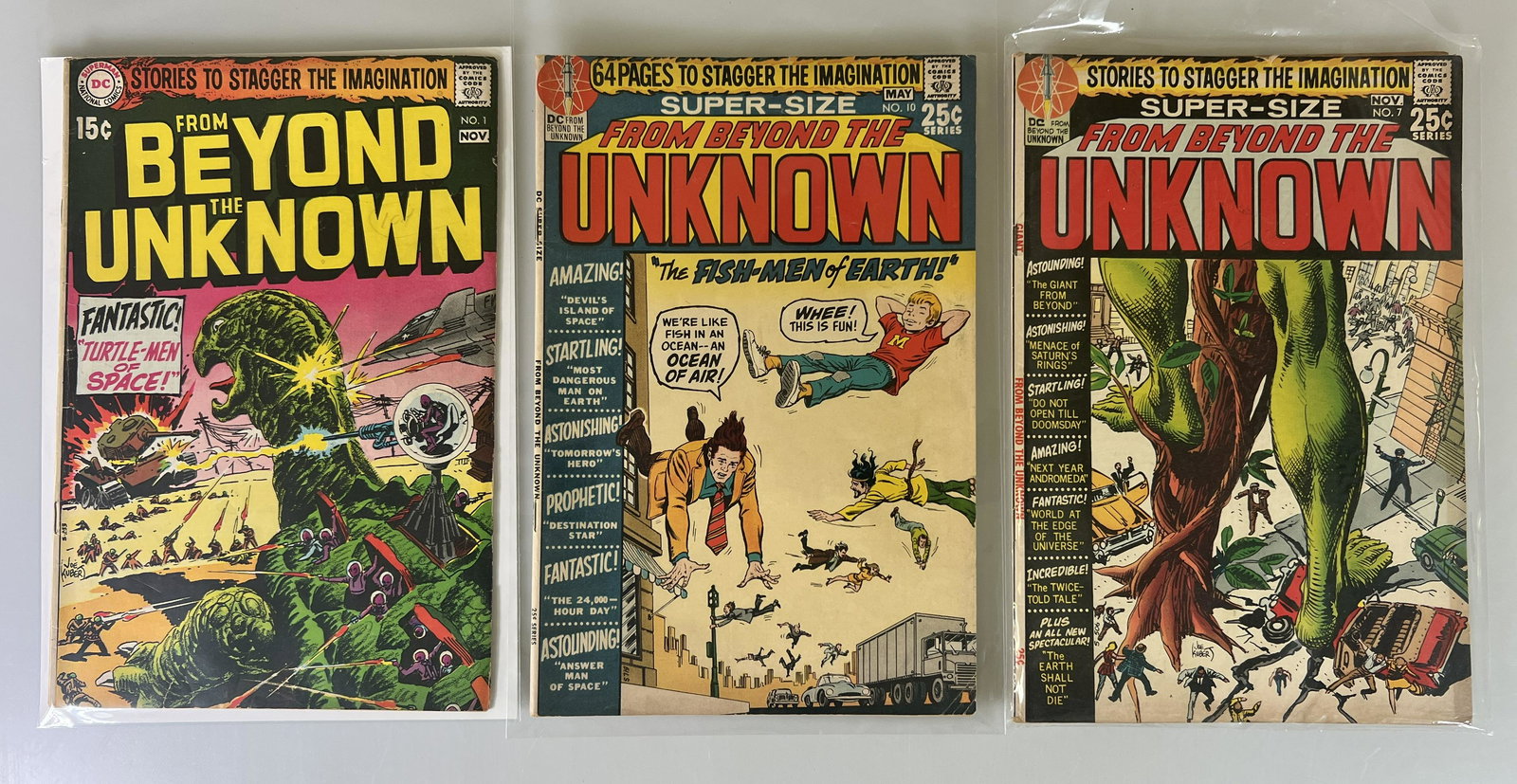 (lot of 3) Beyond Unknown #1, Super-size From Beyond Unknown #7 and #11 (1 of 1)