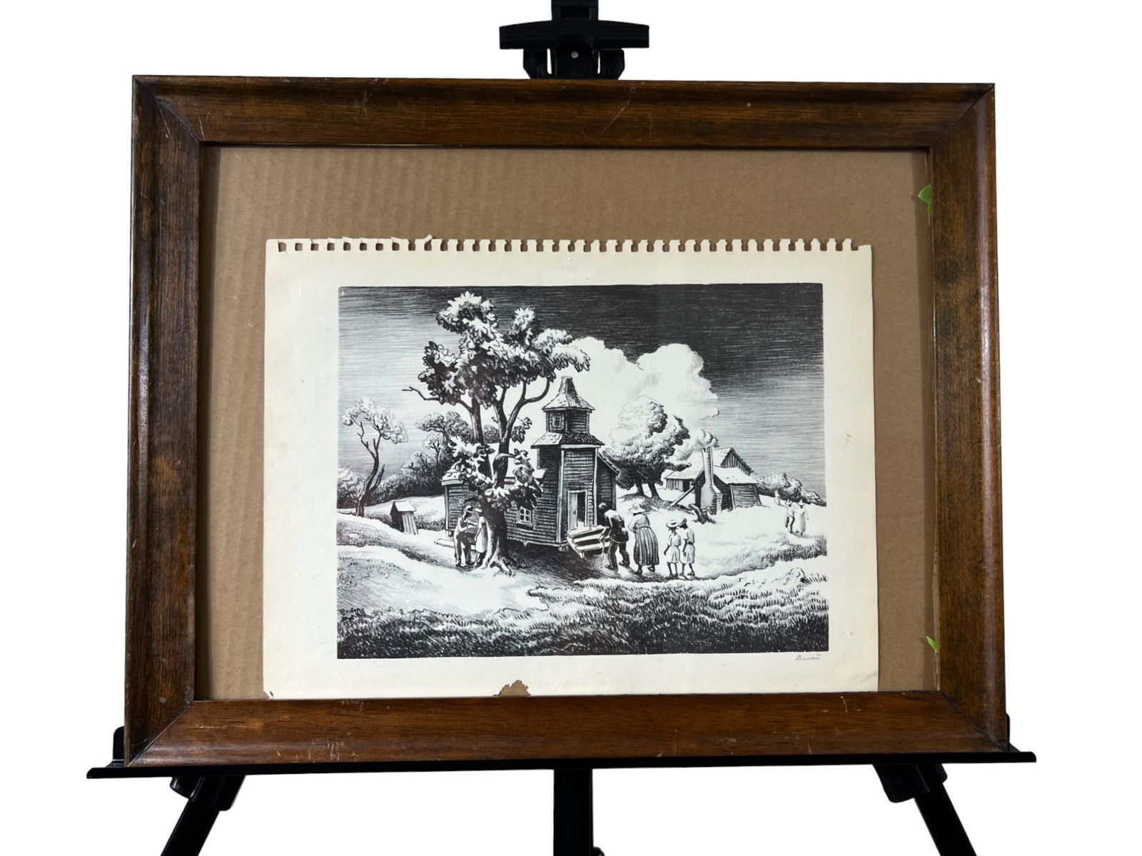 Thomas Hart Benson, "Sunday Morning" bookplate print (1 of 3)