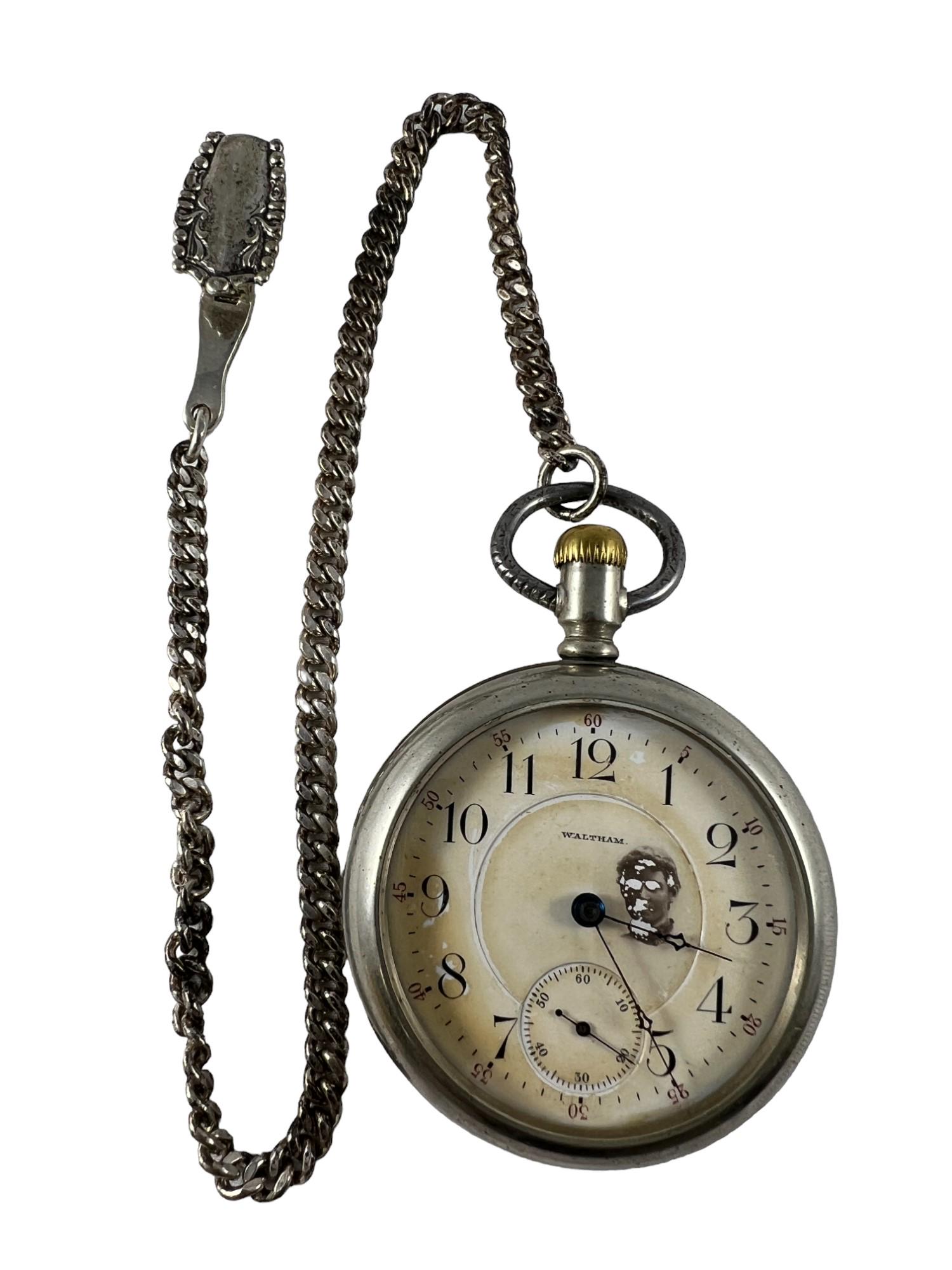 1900 Waltham 18S Pocket Watch with Chain (1 of 5)