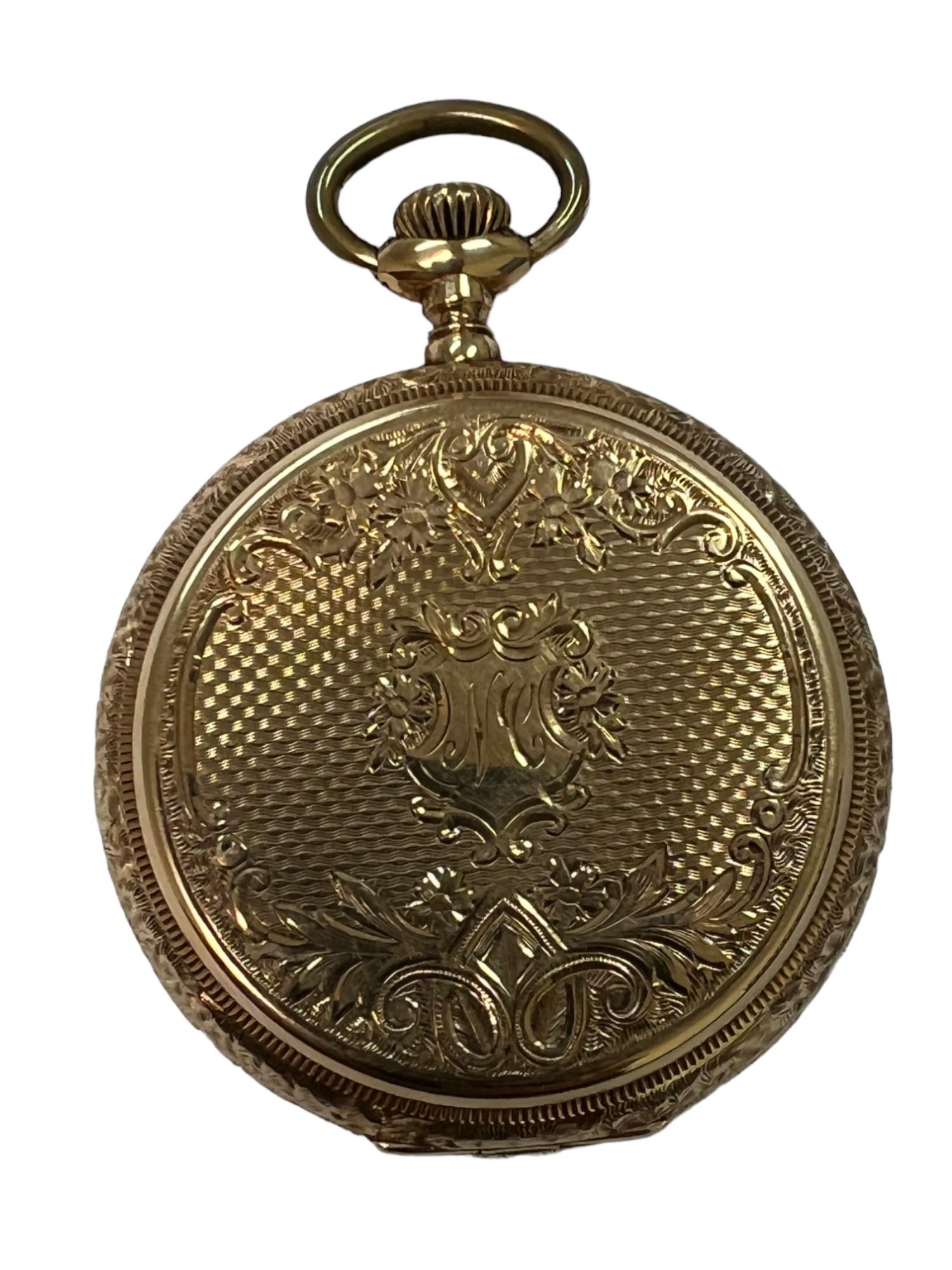 Waltham 14K Hunter Case Pocket Watch Size 16S. (1 of 6)