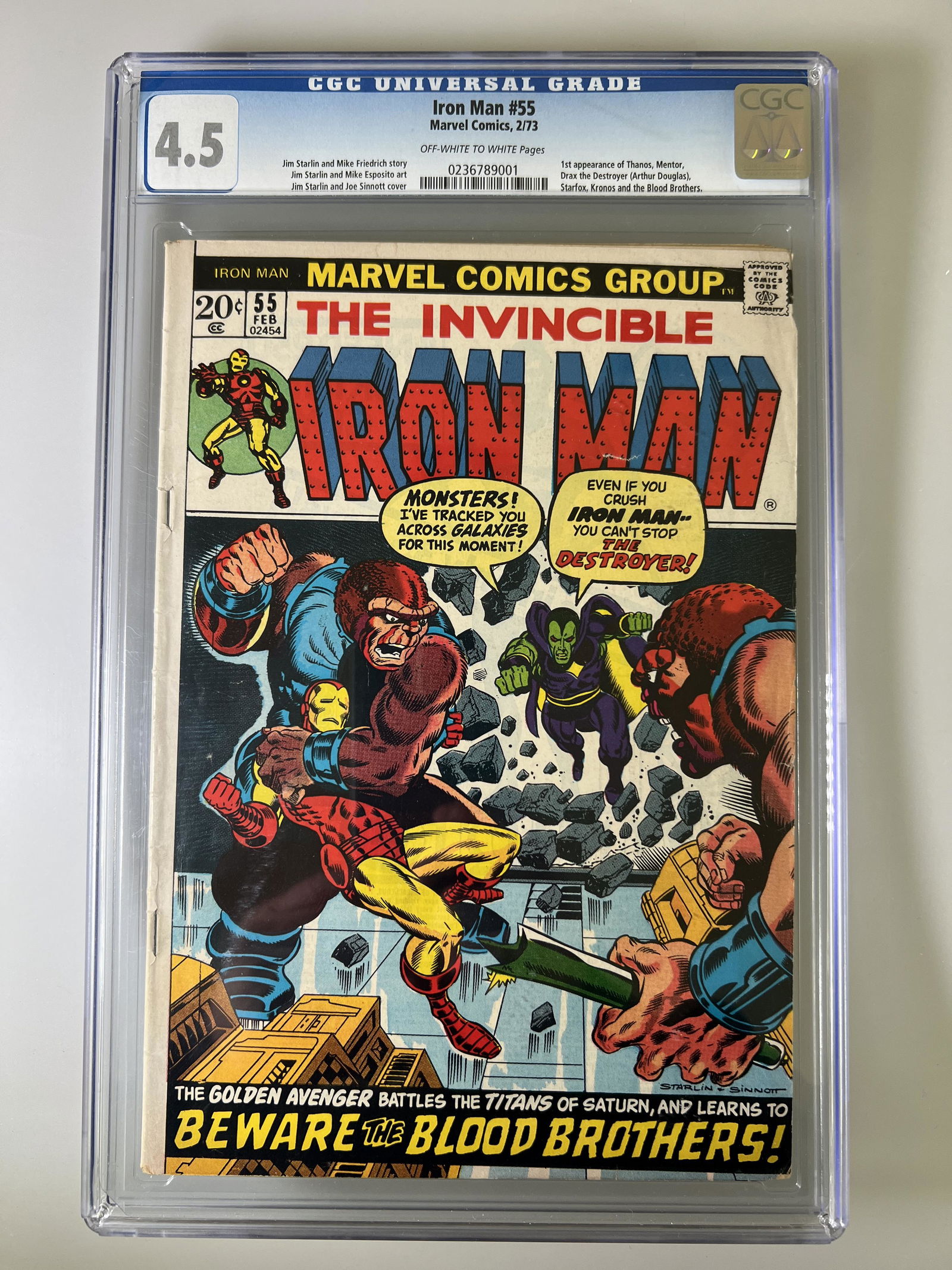 Iron Man #55 CGC 4.5 Marvel Comics Key (1 of 3)