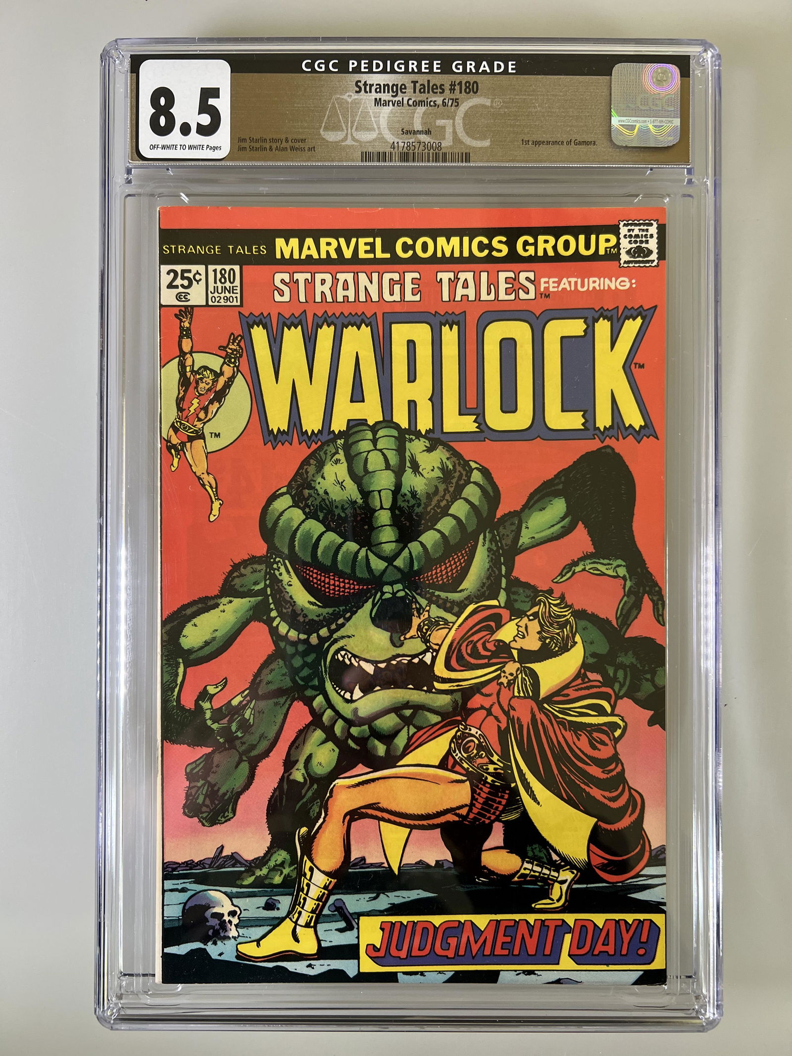 Strange Tales #180 CGC Pedigree Grade 8.5 Marvel Comics 06/75 Key (1 of 3)