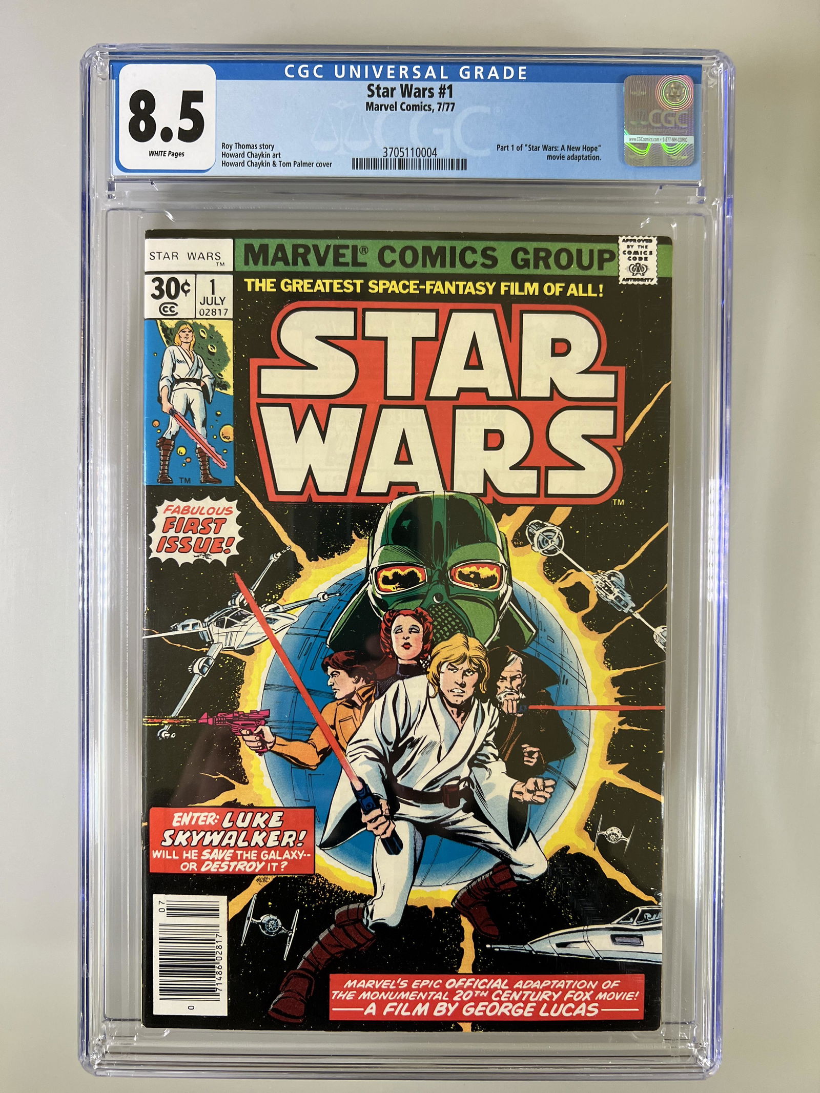 Star Wars #1 CGC 8.5 Marvel Comics Key (1 of 2)