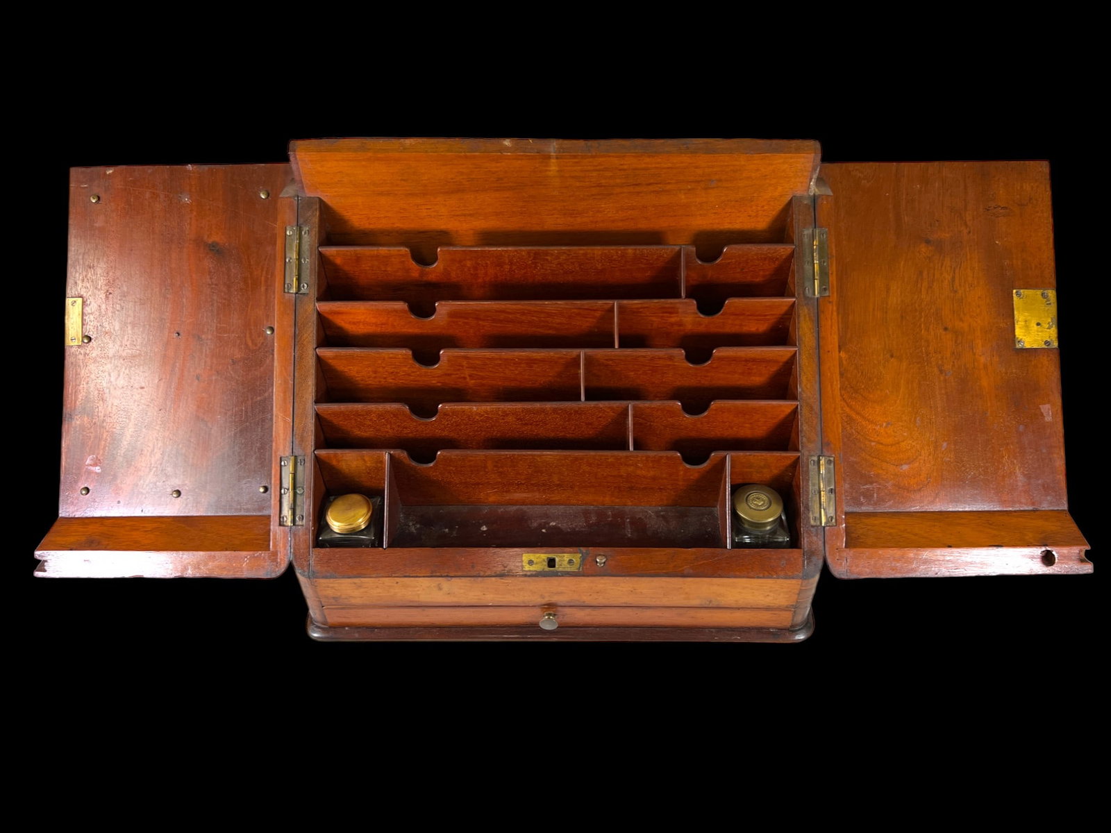 19th Century Victorian oak box, Parkins & Gotto, London (1 of 6)