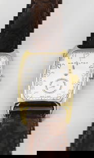 Hamilton American Classic Boulton Quartz - Indiana Jones Watch - H134110: First introduced in 1941, the Boulton was one of Hamilton's most popular watches from this decade. Originally revived and reintroduced in the 1980s, the Boulton has been adapted for modern life, with