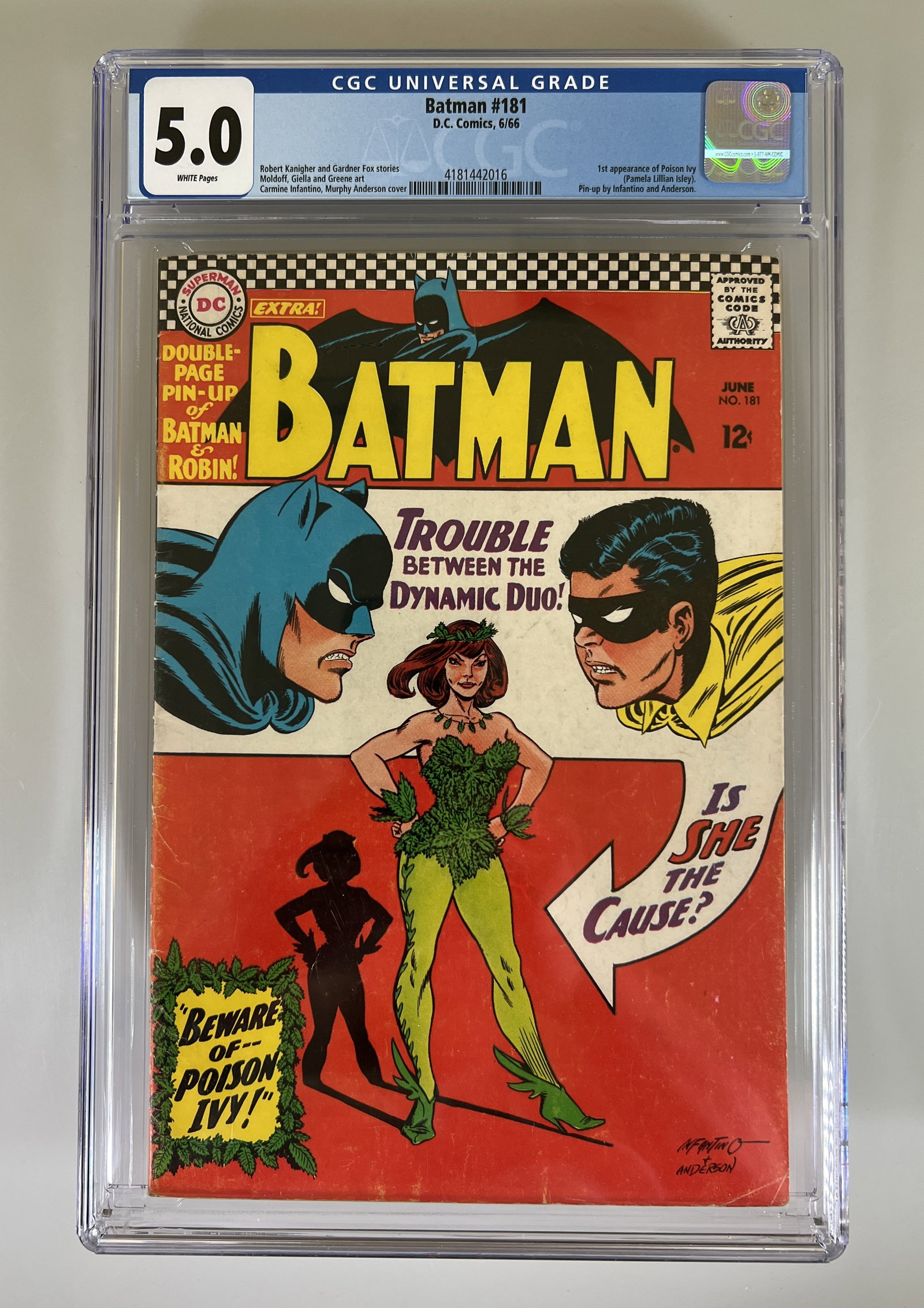 Batman #181 CGC 5.0 D.C Comics 1966 Key Issue (1 of 2)