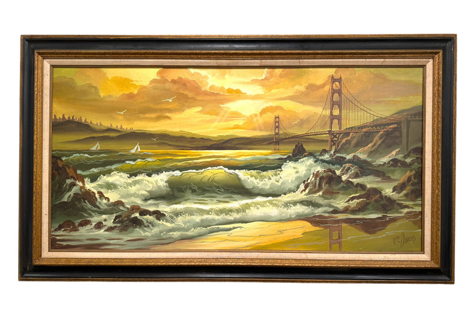 William Earl Daniels Daniels (1908 - 1995) "San Francisco" Signed Oil (1 of 2)
