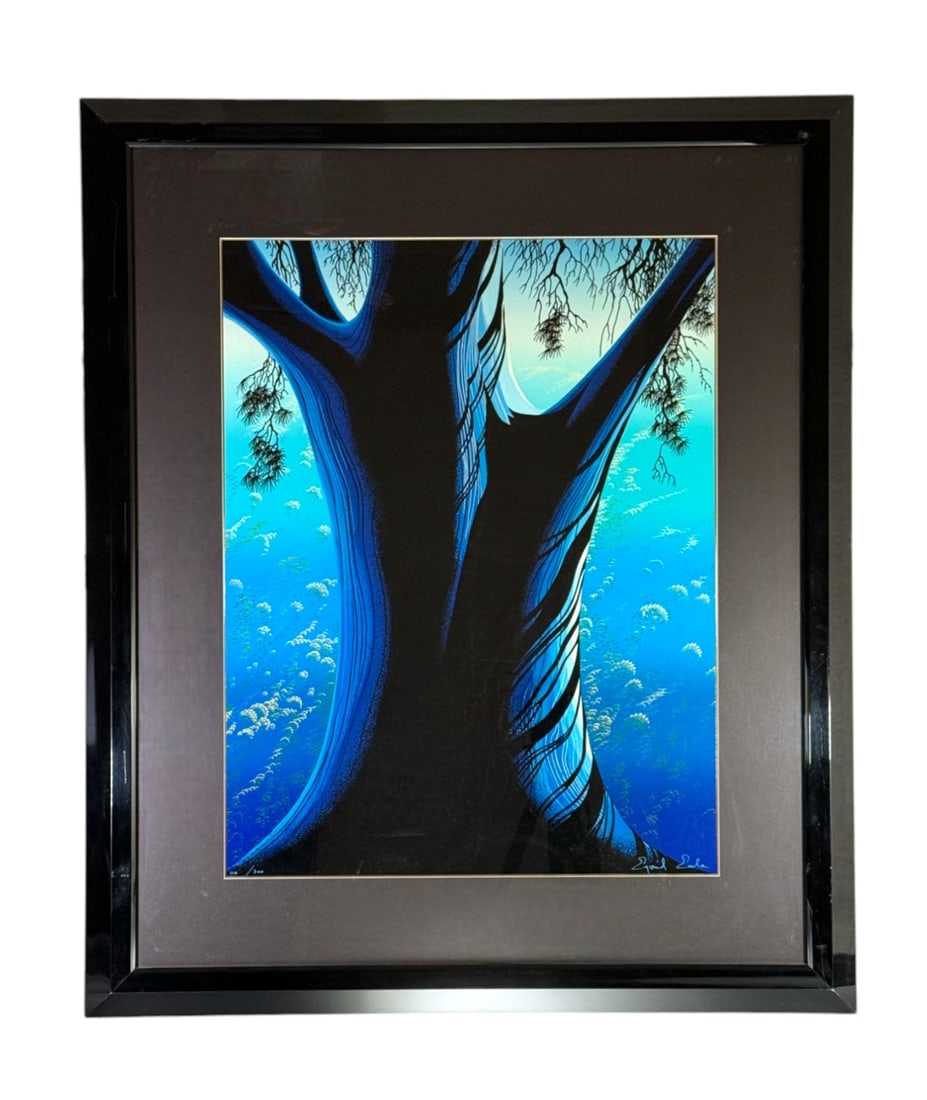 Eyvind Earle (1916-2000) Framed Serigraph "Blue Pine" (1 of 5)