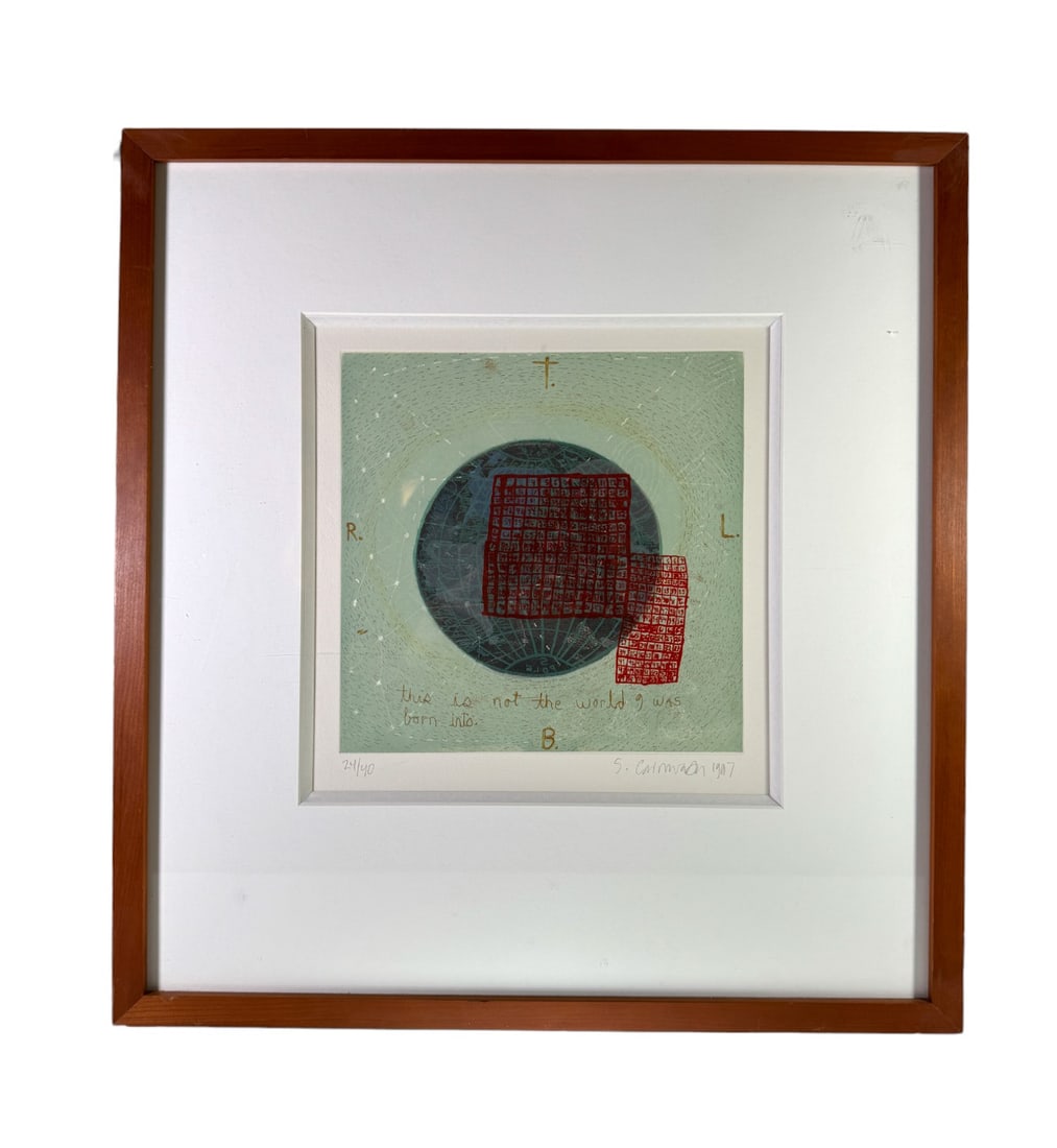 Framed Print (American, b. 1947), Squeak Carnwath (1 of 4)