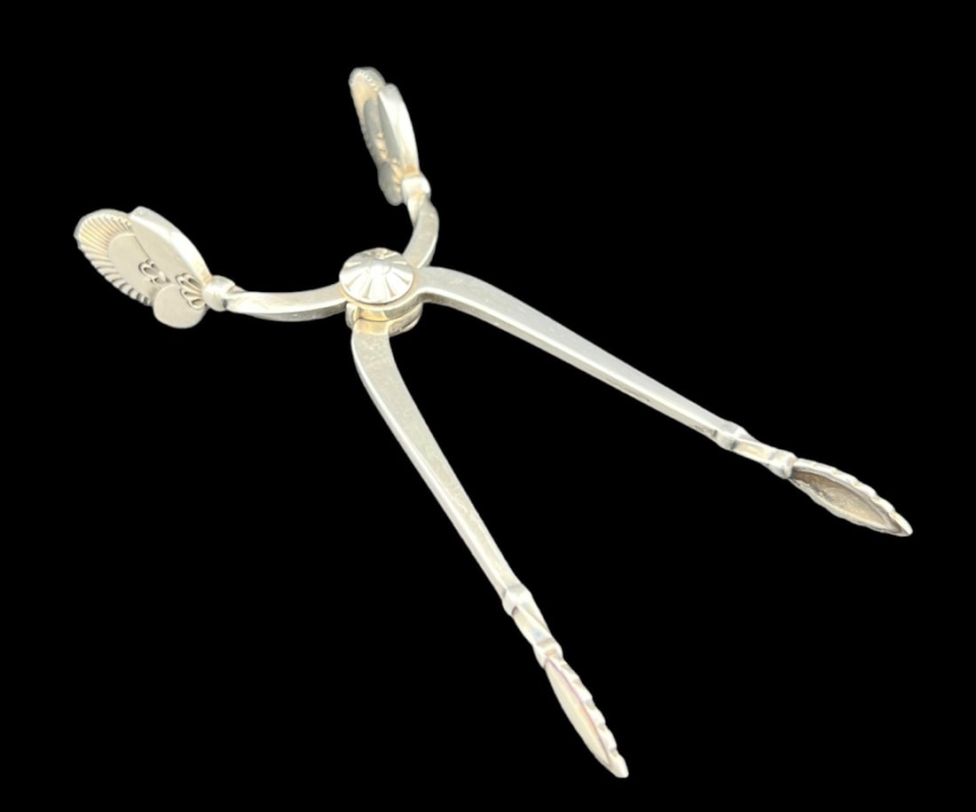 Georg Jensen Sterling Silver Cactus Pattern Sugar Tong (1 of 2)