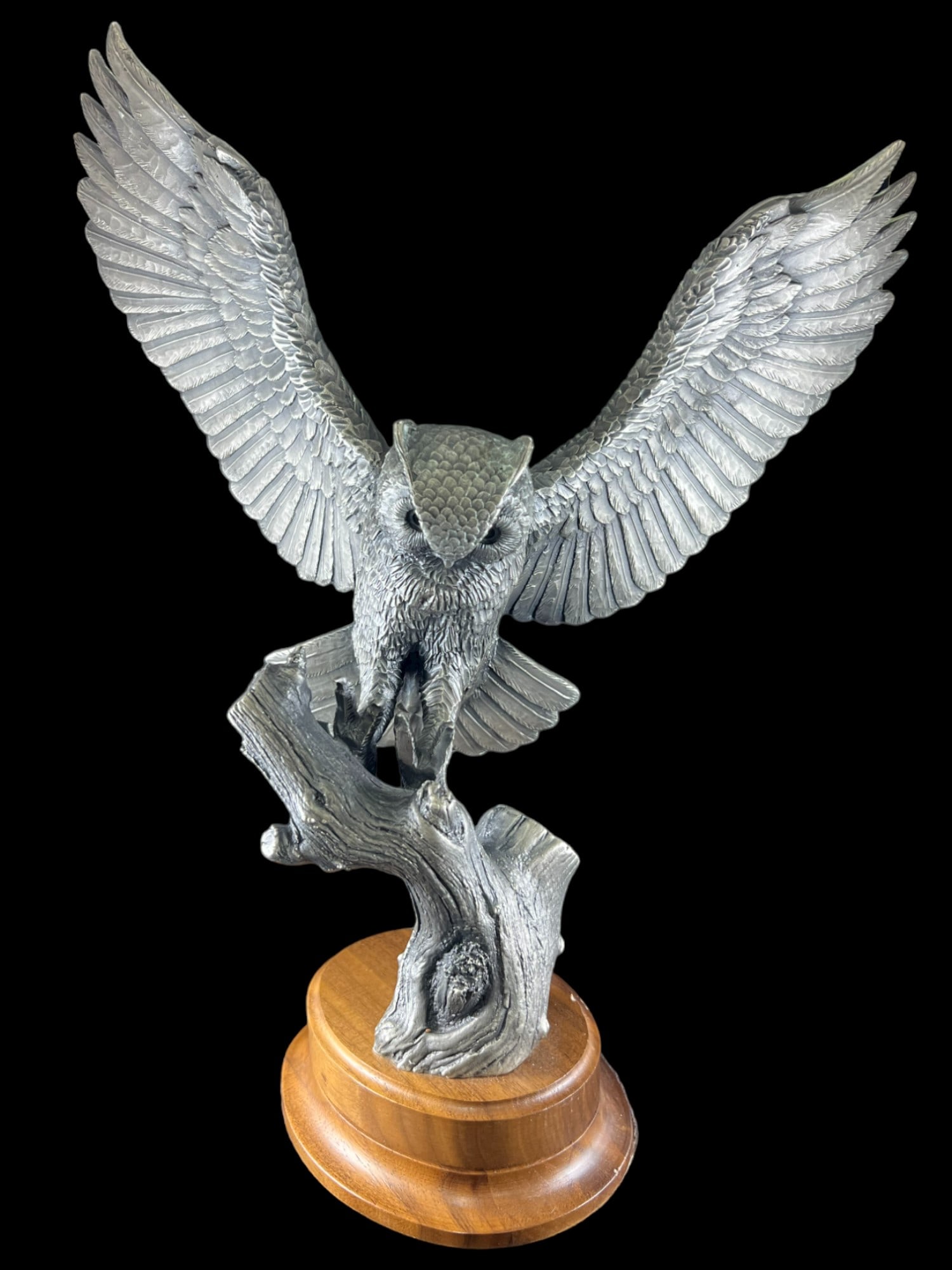 Gilroy Roberts. "The Great Horned Owl" Sterling (1 of 3)