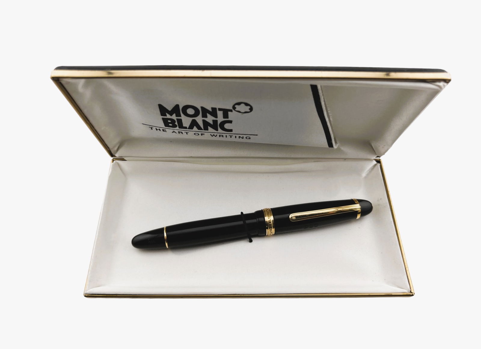 Rare Montblanc 146 Celluloid 1950s With Inkwell And Holder. 14c Nib