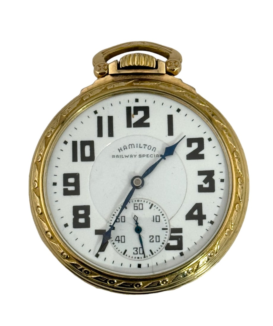 Hamilton 1943 Grade 992B Gold Filled Pocket watch (1 of 4)