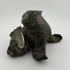 A BUCCELLATI ITALIAN SILVER FIGURE OF A SEAL