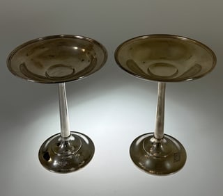 Pair of Alvin Sterling Compote