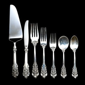 Wallace Grande Baroque Sterling Silver Flatware Set