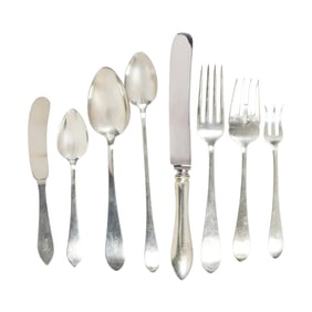 Dominic and Haff Sterling Silver Flateware (63 Pcs)