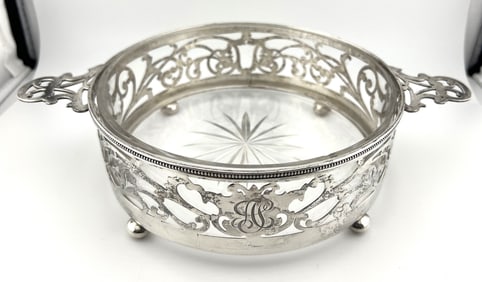 Sterling Silver Glass Bowl
