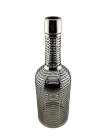 Early 20th Century Silver Overlay Art Deco Back Bar Bottle