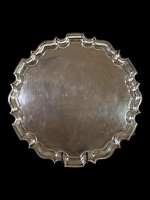 1863 Thomas Bradbury and Sons, London, circa 1863, the Sterling Silver tray