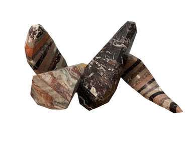 Contemporary, Abstract Marble Sculpture, 1985 Signed "Kibby"