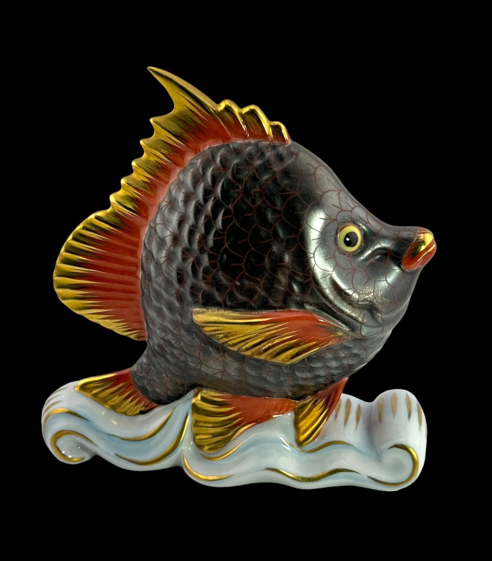 Herend Porcelain Fish Figurine (1 of 4)