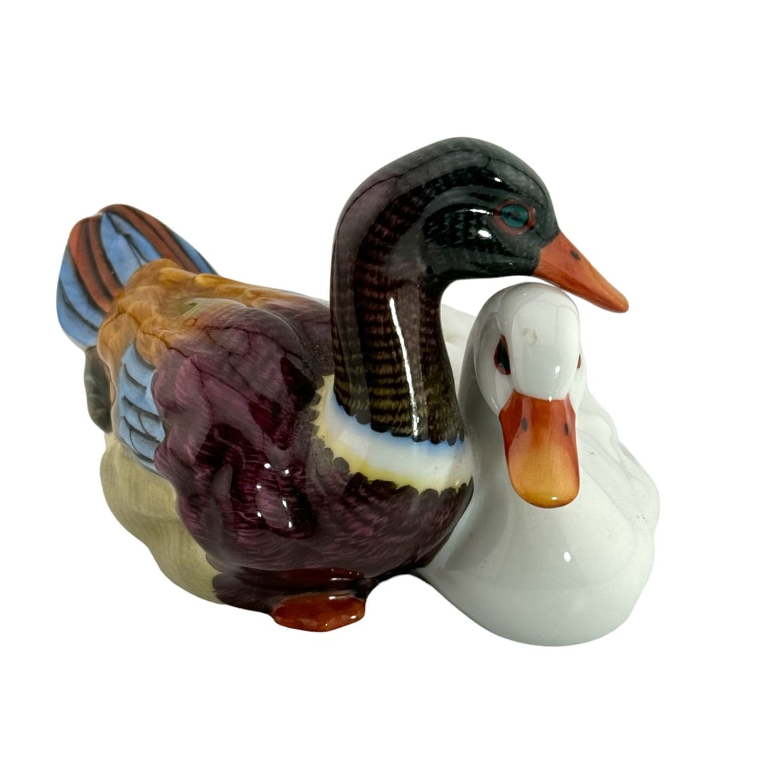 Herend Porcelain Double Duck Figurine (1 of 4)