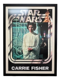 Signed Rare Carrie Fisher Poster with COA - “We all know I love a good scoundrel!”