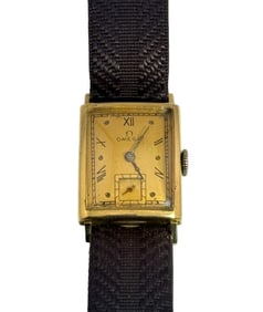 1940 Omega 14K Gold Wristwatch