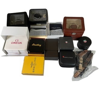 Collection of Watch Boxes, Winders and Watch Bands